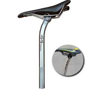 Cecerti — tige de selle de vélo en alliage de titane, télescopique, longueur personnalisable, pour cyclisme sur route, vtt, pliable, 27.2