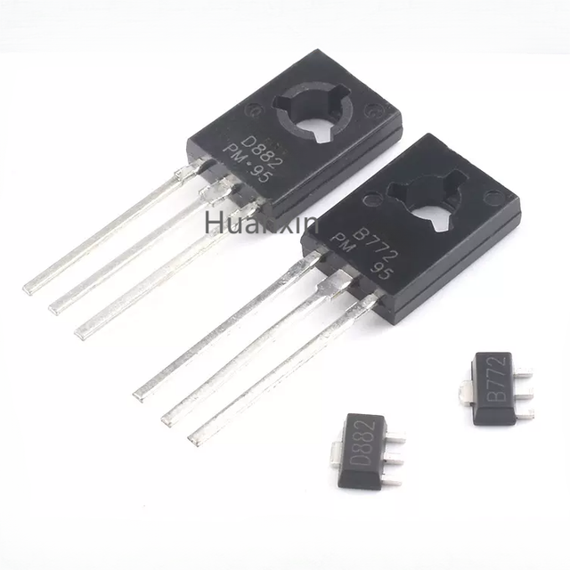 D882 New and Original TO-126 Original IC B772 D882 IC Transistor d882 b772 SMD Transistor 2SB772 2SD882