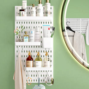 Panneau mural de chambre polyvalent et décoratif en PP avec plusieurs crochets et câbles de charge dans la chambre à coucher et le bureau à domicile - Product Image 1