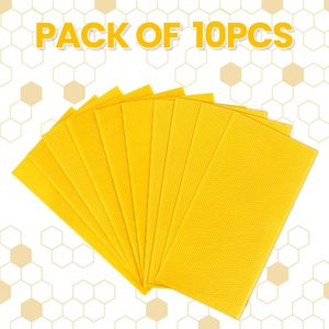 Nuevo Paquete de 10 Láminas de Plástico para Base de Colmena de Abejas, de 8-1/2 Pulgadas de Profundidad, Enceradas, Amarillas, para Aplicaciones en Granjas Apícolas - Product Image 5
