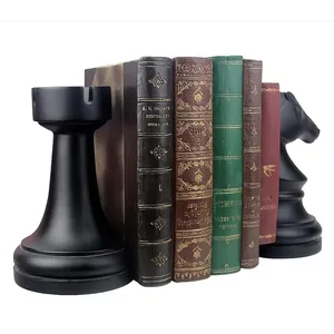 Ensemble d'échecs de château de chevalier noir matériau en résine peint à la main Art Design finition mate décor à la maison pour l'étude et les salons - Product Image 4