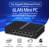 미니 PC 방화벽 소프트웨어 라우터 6x Intel I211AT LAN PfSense OPNsense 팬리스 네트워크 서버 홈 오피스 엔터프라이즈 게이트웨이