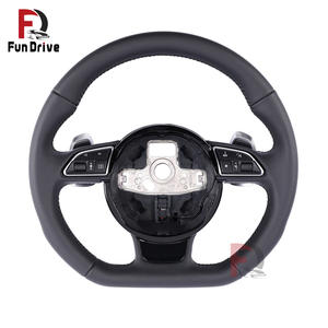 พวงมาลัยหุ้มหนังสำหรับ <span class=keywords><strong>Audi</strong></span> S4 B8.5 S3 8V A4 B8.5 RS5 RS7 B9 Q3 Q5 Rsq8 S7 Q5 S4 B8 Q8 S6 8T C7.5 B9 Q3 <span class=keywords><strong>RS</strong></span> Q8 - Product Image 5