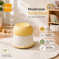 Tabouret pivotant en forme de champignon pour enfants, jouet sensoriel d'équilibre et d'exercice actif pour tout-petits, idéal pour l'intérieur