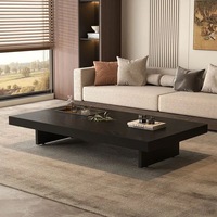 Ensemble de tables basses rectangulaires en bois, style minimaliste moderne, meubles de salon pour la maison, design italien vintage avec tiroirs, dernier modèle.
