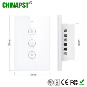 Interrupteur tactile WiFi avec commande vocale <span class=keywords><strong>Alexa</strong></span> et Google Home, interrupteur variateur WiFi US avec RF433 PST-WS-US-<span class=keywords><strong>D</strong></span>, best-seller - Product Image 6