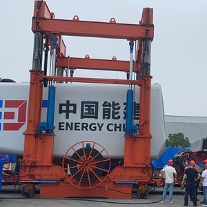 Grue à portique hydraulique montée sur rails avec moteur capacité de levage de 45/70 tonnes à télécommande pour la petite manipulation de l'espace - Product Image 2