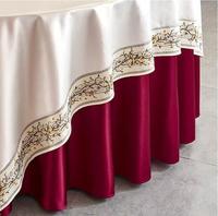 Nappe en satin imprimé double couche, imperméable et anti-taches, avec blocs de couleur, pour hôtels, mariages et réceptions, options personnalisées, vente en gros