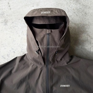 High Quality Custom Waterproof <b>Rain</b> Outdoor Nylon Mask <b>Jackets</b> <b>Lightweight</b> Nylon Plus Size Full Zip Windbreaker <b>Jackets</b> for <b>Men</b> - Product Image 3