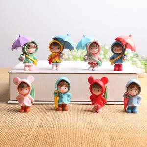 Poupée <span class=keywords><strong>Mei</strong></span> Fille Tenant un Parapluie en PVC, Mignonne, Style Dessin Animé, Décoration Créative pour Bureau et Chambre, Micro-Paysage, Fabriquée en Chine, Prête à l'Expédition - Product Image 3