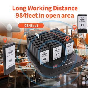 Không dây nhà hàng máy nhắn tin hệ thống buzzer gọi điện thoại hệ thống 24 <span class=keywords><strong>beepers</strong></span> Máy nhắn tin cho thực phẩm xe tải thức ăn nhanh Tòa Án cửa hàng thanh quán cà phê - Product Image 3