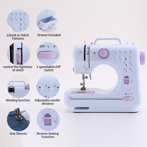 Máquina de Coser Doméstica UFR-705 de <span class=keywords><strong>Precio</strong></span> Económico, Fácil de Usar para Principiantes, de Cama Plana, con Puntada de Cadeneta, Mini Máquina de Coser <span class=keywords><strong>Eléctrica</strong></span> para Uso Doméstico - Product Image 4