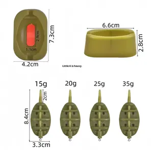 <span class=keywords><strong>Ensemble</strong></span> de nourrisseurs en ligne pour la pêche à la <span class=keywords><strong>carpe</strong></span> avec des moules à libération rapide, un support et un outil pour les accessoires d'appât de pêche à la <span class=keywords><strong>carpe</strong></span> - Product Image 6