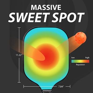 Raquette <span class=keywords><strong>de</strong></span> paddle en carbone brut T700 haute performance avec surface <span class=keywords><strong>de</strong></span> friction, homologuée USAPA pour les tournois professionnels - Product Image 4