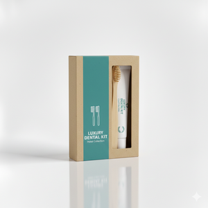 Luxury Dental Kit Hotel Collection Toothbrush And Toothpaste Set For Travel And Hospitality Use - Product Image 1