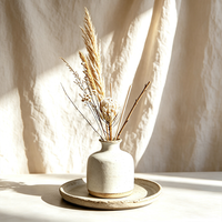 Bouteilles en verre vides décoratives de luxe pour diffuseurs à bâtonnets, avec huiles essentielles parfumées pour l'aromathérapie