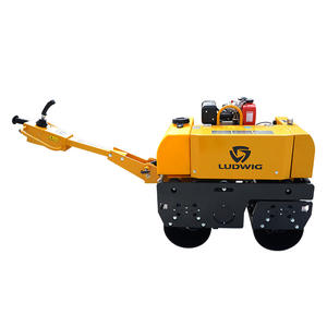 Compacteur de sol vibrant manuel à double roue, à conducteur marchant à pied, pour la compactation par vibration, Fournisseur - Product Image 1