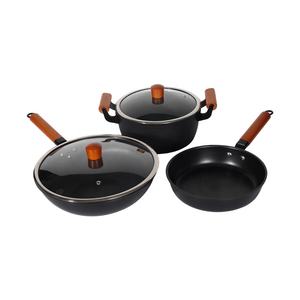 Wok <span class=keywords><strong>en</strong></span> fonte <span class=keywords><strong>de</strong></span> 32 cm, antiadhésif, pour cuisinière à <span class=keywords><strong>gaz</strong></span>, ustensiles <span class=keywords><strong>de</strong></span> cuisine chinois, directement <span class=keywords><strong>de</strong></span> l'usine - Product Image 1