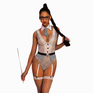 Costume de <span class=keywords><strong>professeur</strong></span> <span class=keywords><strong>sexy</strong></span> pour fille, uniforme scolaire, combinaison, fête adulte, coquin, <span class=keywords><strong>professeur</strong></span>, Halloween, cosplay chaud - Product Image 1