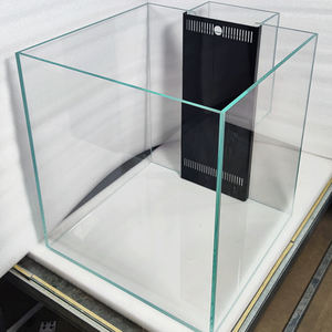 Akuarium kantor, kaca ramah lingkungan, tangki ikan Mini Desktop persegi - Product Image 5