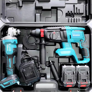 Elektrowerkzeug-Set Vierteilig Bürstenloser Elektrohammer Winkelschleifer Elektrobohrer Elektrischer Schraubenschlüssel - Product Image 2