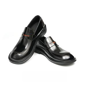 Zapatos Casuales de Hombre de Diseño Clásico y Alta Calidad, Zapatos de Cuero Casuales de Negocios, Cuero Brillante, Aumentan la Estatura, Impermeables para Otoño - Product Image 1