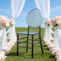 Chaise en cristal transparent, style très demandé à l'export, best-seller sur les marchés UE et US, chaises de mariage monobloc en acrylique