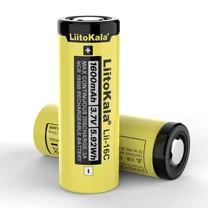 Rechargeable Battery LiitoKala Lii-16C 2023 18500 1600mah Rechargeable Li-ion Battery For LED Flashlight 3.7V