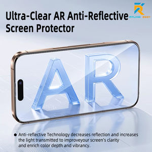 Protecteur d'écran en verre imprimé soie AR + Five Strong Corning pour <span class=keywords><strong>Iphone</strong></span> 14 Pro 15 Plus 16 Pro Max HD couverture complète anti-reflet - Product Image 2