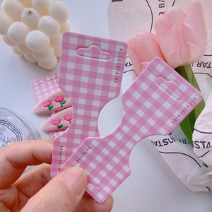 Clip per Cravatta, Confezione in Cartone, Borsa Fai-da-Te, Accessorio per Capelli, Elastico Pieghevole Stampato - Product Image 1