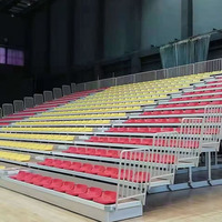 Sièges de stade rétractables télescopiques, bancs pliants pour événements sportifs et divertissements