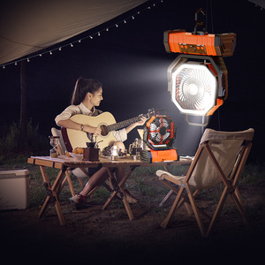 OEM Portable USB Camping <b>Fan</b> Rechargeable Outdoor Tent <b>Fan</b> with LED Light Hanging <b>Standing</b> Strong Wind Battery Operated <b>Fan</b> - Product Image 5