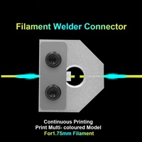 Accesorios de impresora 3D, Conector de soldador de filamento de 1,75mm, herramienta de carpintero, soldadura de filamento de empalme para todo tipo de PLA/ABS/P