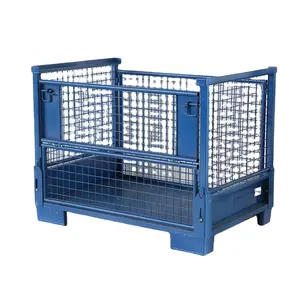 Cage en treillis métallique pliable et empilable