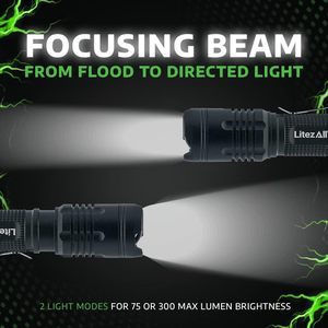 <b>LED</b> Aluminum Alloy Camping Flashlight 600 Lumens <b>Rechargeable</b> 200m Long-Range Multifunctional Zoom <b>Light</b> - Product Image 2