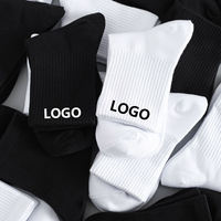 Chaussettes de sport pour hommes, modèle Crew, en polyester tricoté fin, antibactériennes et déodorantes, avec bordure, idéales pour l'été, ODM, pour le marché international