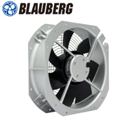 Ventilateur axial électrique Blauberg 4150 tr/min 115 W 1200 m³/h à roulement à billes 24 V CE 3C pour alimentation en air des métros, installation efficace