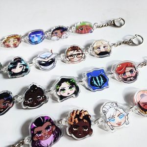 Wholesale Freely Make Your Own Custom LOGO Printed Acrylic <b>Keychain</b> Charms - Product Image 5