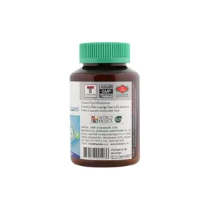 100% Spilina organik 500 berat bersih 30 Gr. Ekstrak tanaman bubuk Spirulina kering 36 Kapsul per botol buatan Thailand