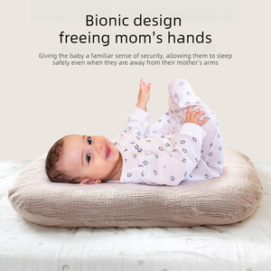 Housse de coussin pour bébé 100% coton, housse de coussin pour transat doux et respirant, 45x75cm, réutilisable, douce et respirante, housse de remplacement pour <span class=keywords><strong>lit</strong></span> de bébé - Product Image 3