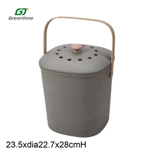 <strong>Square</strong> Bamboo Fiber <strong>Kitchen</strong> Compost <strong>Bin</strong> for Recycling Food Waste - Product Image 6