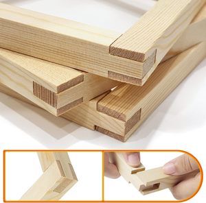 Set di 24 Barre Telaio in Legno per Tela, 12 Set da 6 Misure Diverse, con 60 Punti da Fissaggio e Kit per Telaio da Ricamo a Punto Croce con Ago Rimuovi-Punti - Product Image 3