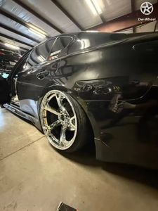 DWトリプルクローム銀鍛造ホイール19インチ5x114.3 350Z 370ZインフィニティG35 G37 Q50 Q60の新しい5年間保証 - Product Image 5