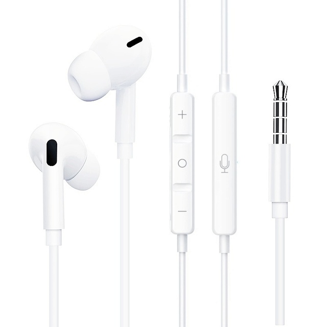 Wired Earbuds With Microphone and Volume Control in Ear Ergonomic Noise Headphones With 3.5mm Jack