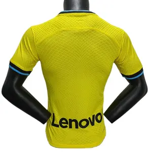 22-23 อิตาลีมิลานผู้เล่นเยือนเสื้อ #10 RAFA LEAO, #9 GIROUO สีเหลืองคุณภาพดีราคาน่าสนใจเสื้อฟุตบอลขายส่ง