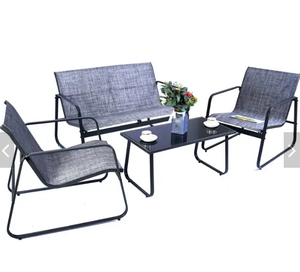 <span class=keywords><strong>JSL</strong></span>工厂直接提供户外桌椅锻铁4件套户外椅露天休闲阳台 - Product Image 3