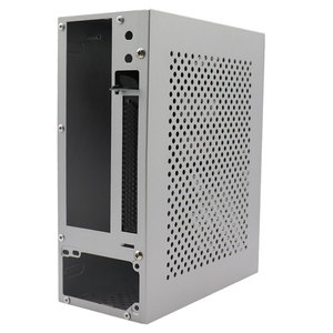 Boîtier d'ordinateur portable mini avec ventilateur, en aluminium, format ATX, tour moyenne horizontale, produit en stock - Product Image 2