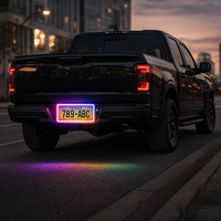 Luz LED para Matrícula con Bluetooth y APP, Estándar Estadounidense para Autos Americanos, Modos Dinámicos Multicolor RGB, Conexión Plug & Play, Resistente al Agua IP65
