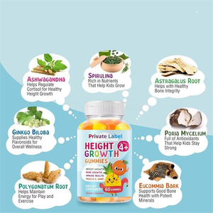 Suplemento Dietético de Marca Privada, Suplemento para el Crecimiento en Altura, Gomitas de Calcio para Niños y Adolescentes, Suplemento de Calcio - Product Image 5