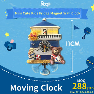 4 pouces Bande Dessinée Swing Enfants Garçon Mur Quartz Horloge Décoration De La Maison pour la Chambre À Coucher coucou horloge - Product Image 3
